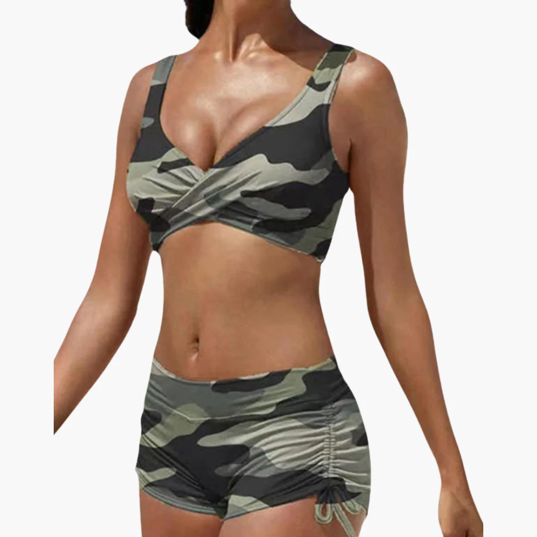 Twist-Bikini-Top mit Shorts - Damen Zweiteiler für den Sommer - Image 6