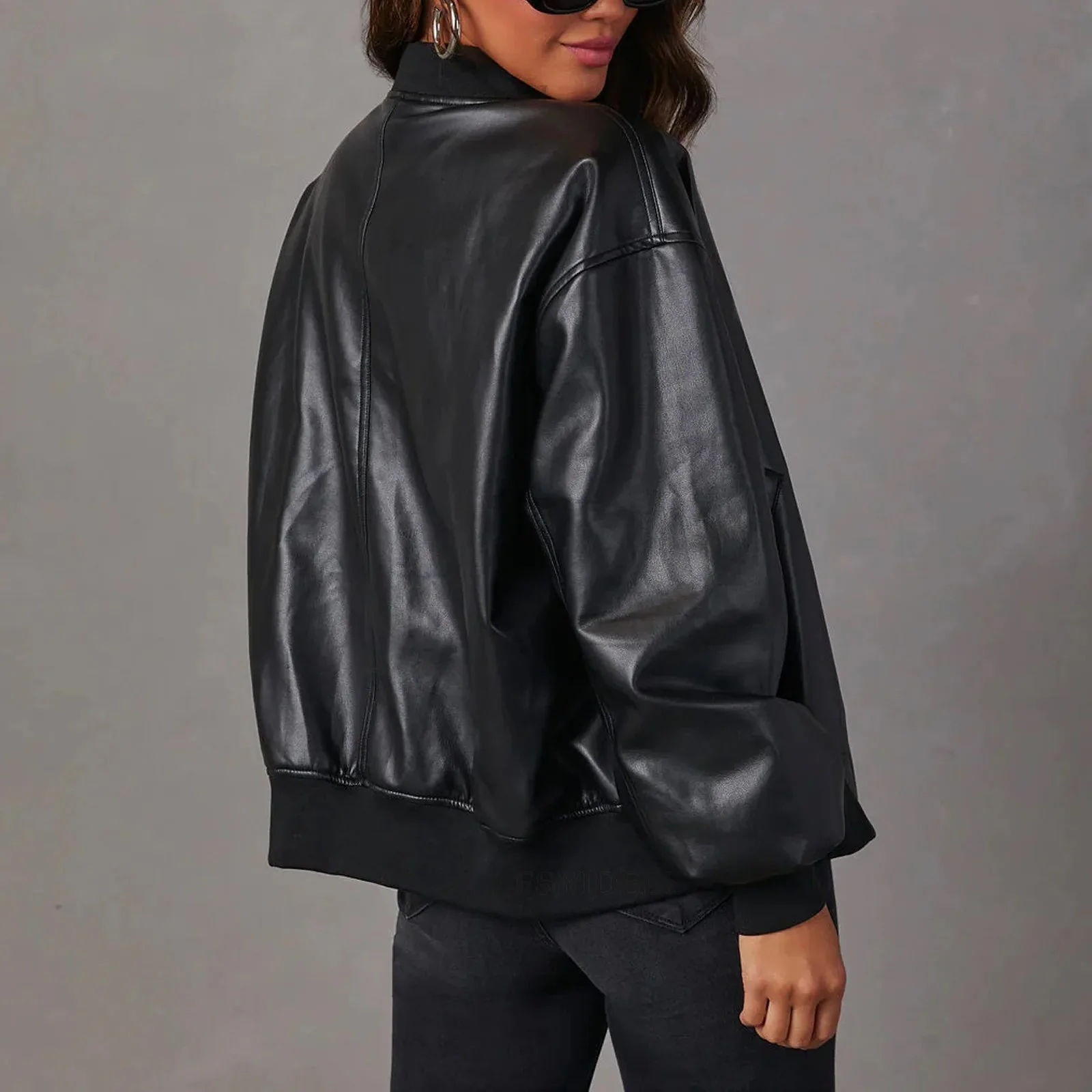 Übergroß Bomberjacke für Damen | Lässig - Image 4