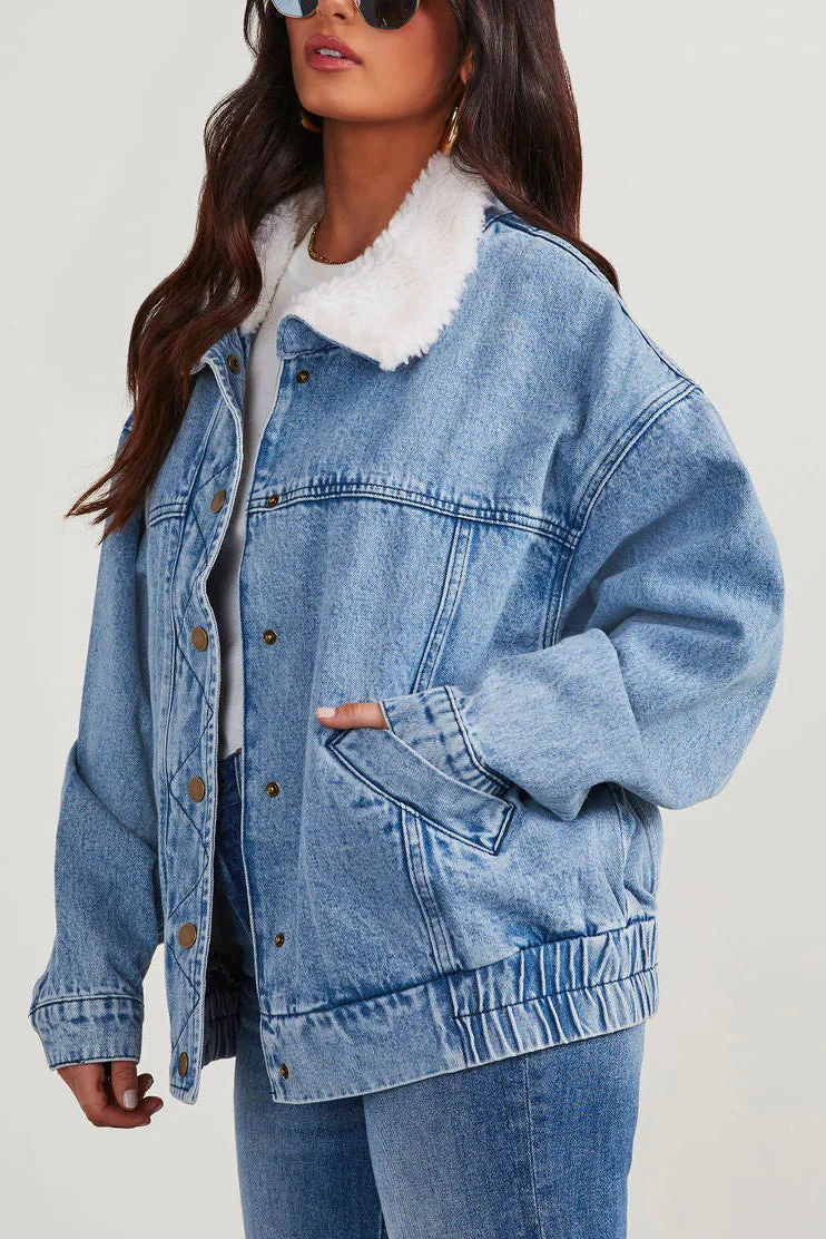 Übergroße Denim-Jacke für Damen - Image 2