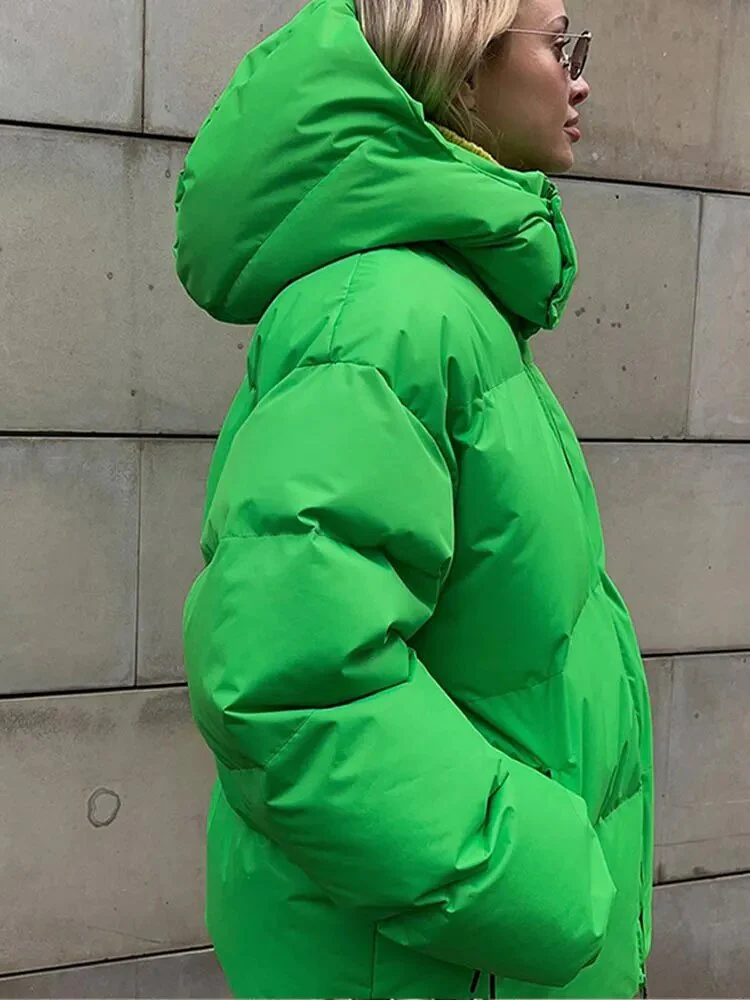 Übergröße PufferJacke mit Kapuze - Image 4