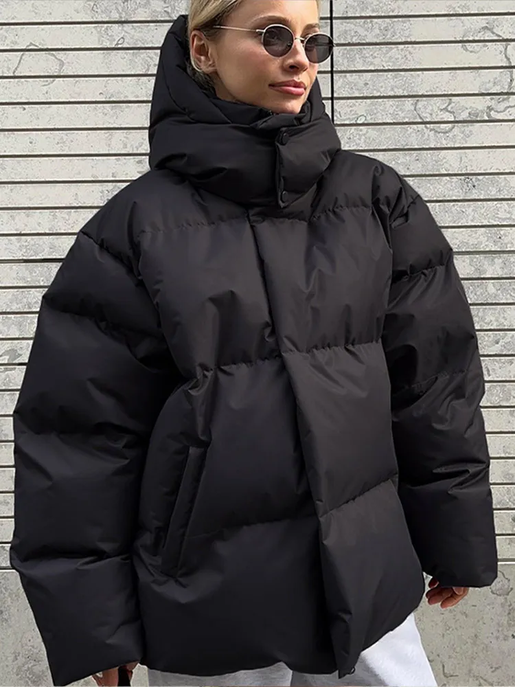 Übergröße PufferJacke mit Kapuze - Image 5