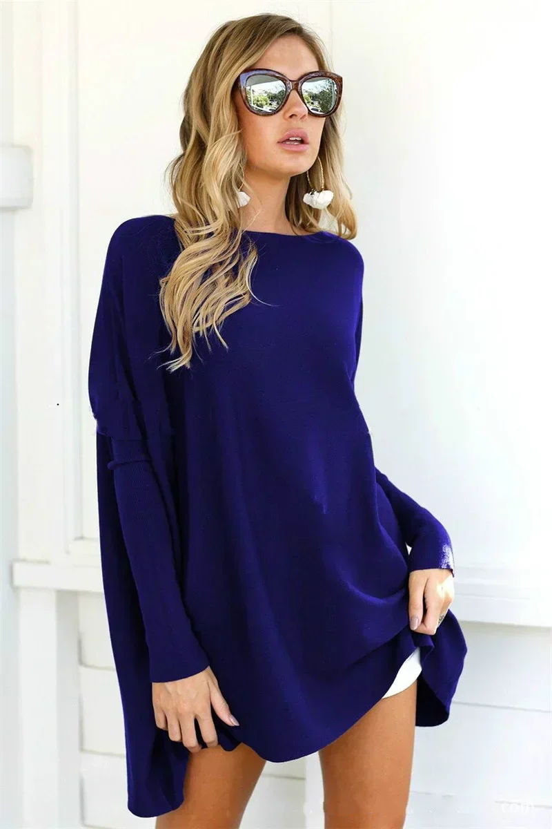 Übergroßer Rundhals-Pullover für Damen - Image 2
