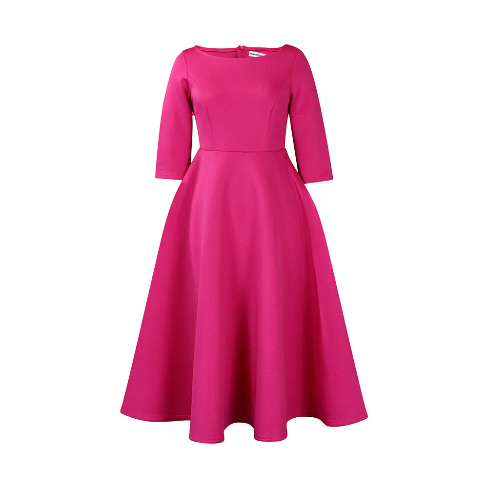 Uli- Damen A-Linien Kleid mit schickem Rundhalsausschnitt - Image 6