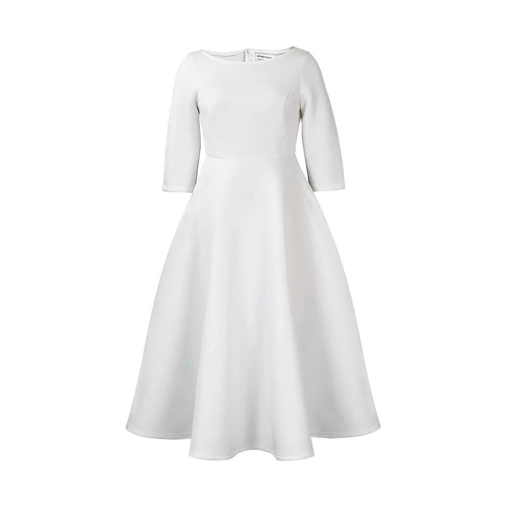 Uli- Damen A-Linien Kleid mit schickem Rundhalsausschnitt - Image 8