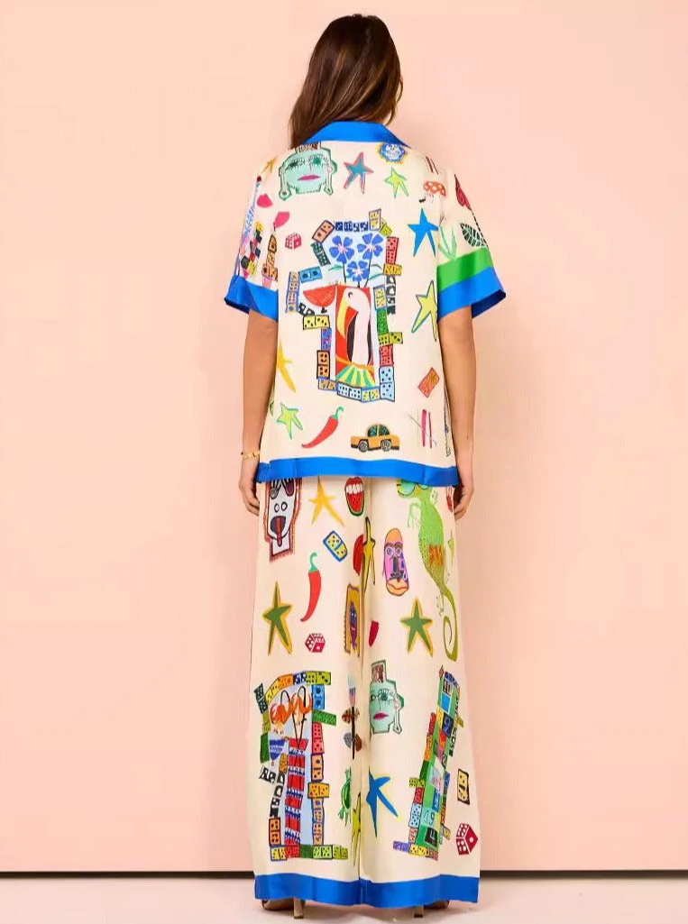 Ulrica | Schickes zweiteiliges bedrucktes Co-Ord Set - Image 2