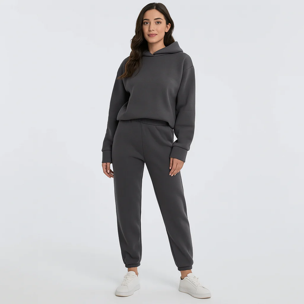 Ultimatives Komfort-Set aus Hoodie und Jogginghose – Gemütliche 2-teilige Loungewear für Frauen - Image 13
