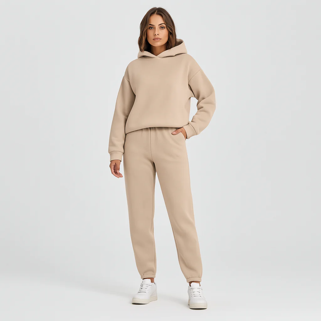 Ultimatives Komfort-Set aus Hoodie und Jogginghose – Gemütliche 2-teilige Loungewear für Frauen - Image 14