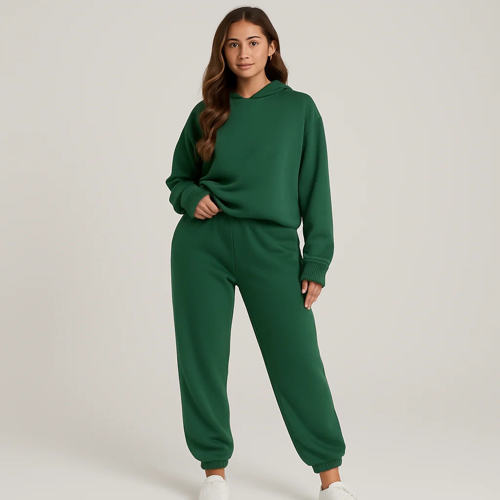 Ultimatives Komfort-Set aus Hoodie und Jogginghose – Gemütliche 2-teilige Loungewear für Frauen - Image 6