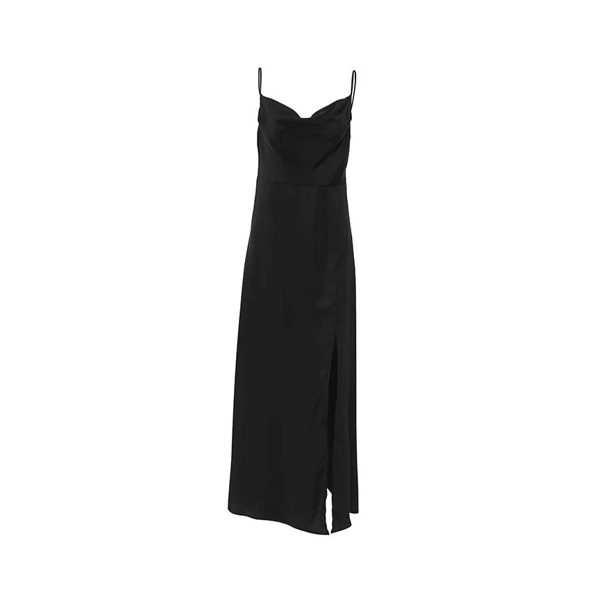 Umni- Damen elegantes Maxikleid mit verführerischem Schlitz - Image 4