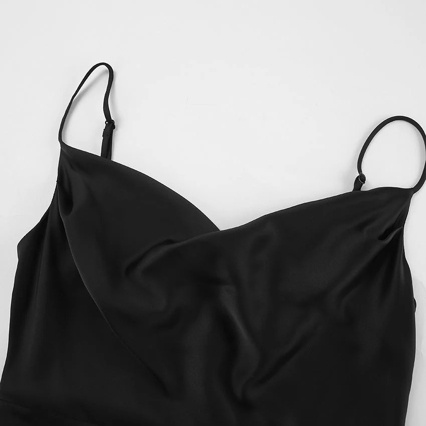 Umni- Damen elegantes Maxikleid mit verführerischem Schlitz - Image 7