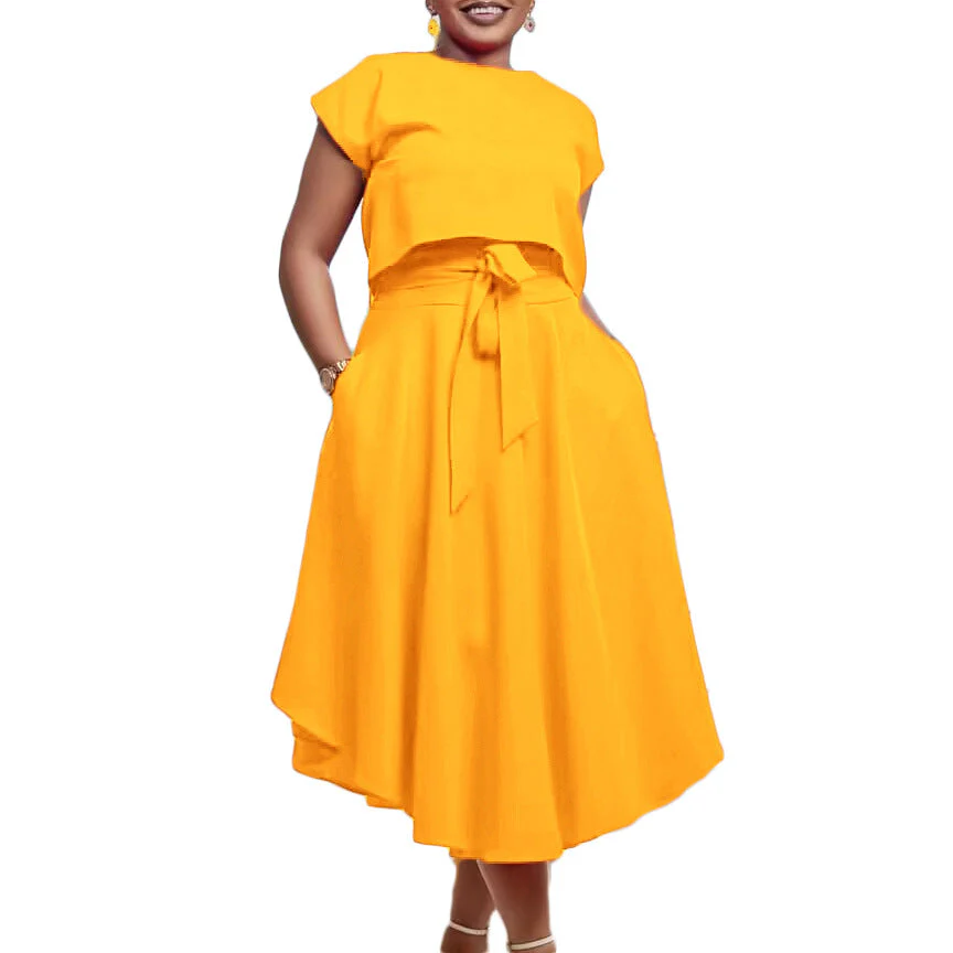 Undine- Damen asymmetrisches Kleid mit geschnittenem Oberteil - Image 4