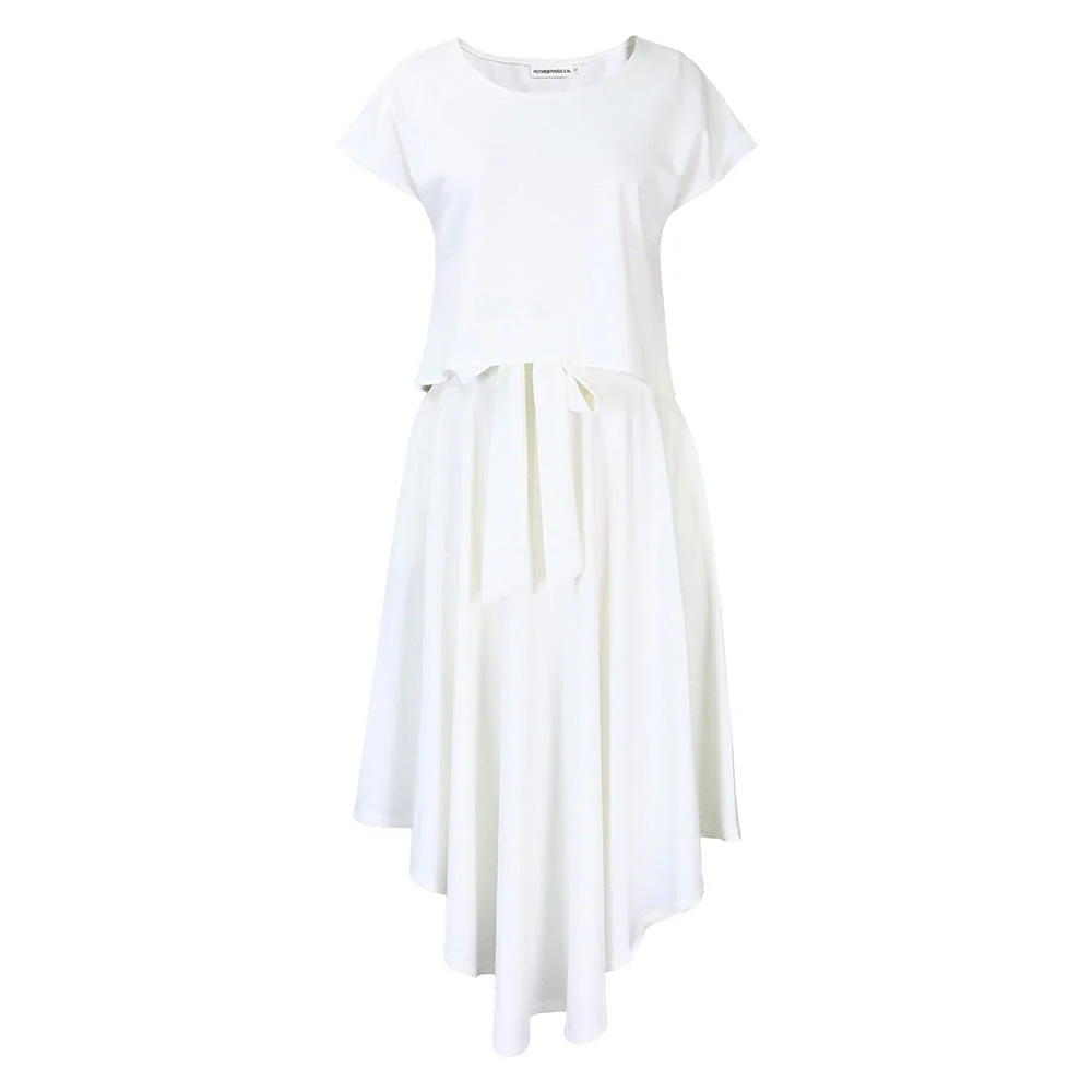 Undine- Damen asymmetrisches Kleid mit geschnittenem Oberteil - Image 5