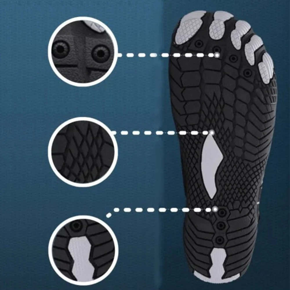Unisex Aquaschuhe mit Klettverschluss | Schnell trocknende Strandschuhe - Image 3