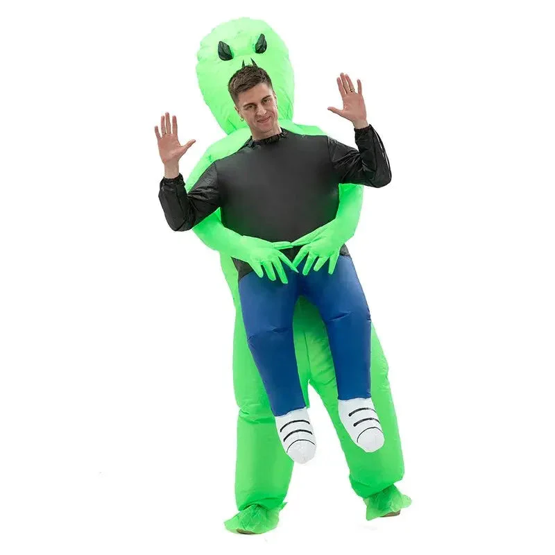 Unisex Aufblasbares Alien Kostüm | Halloween Verkleidung mit Trage-Effekt - Image 3