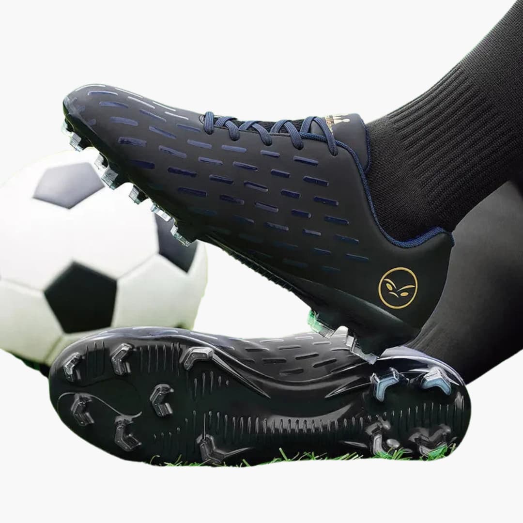 Unisex-Fußballschuhe mit Schnürverschluss und strukturierter Oberfläche - Image 4
