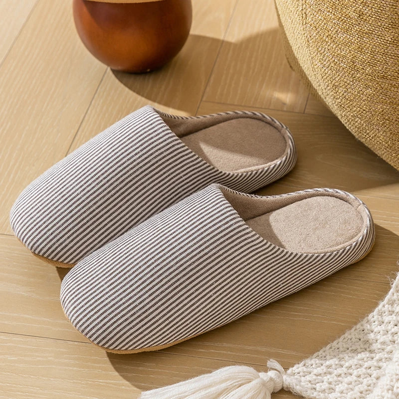 Unisex Gestreifte Drinnen Hausschuhe | Bequem - Image 3
