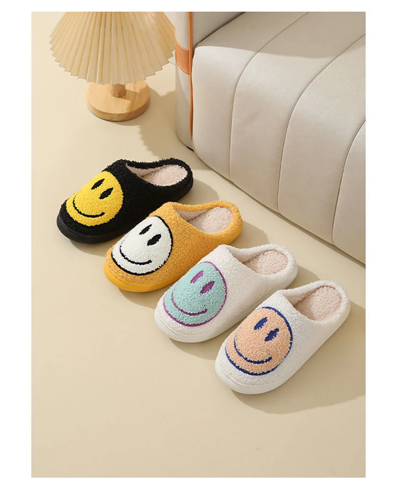 Unisex Lächeln-Muster Pantoffel | Warm und Weich - Image 7