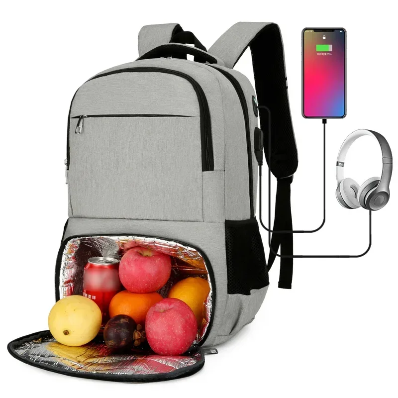 Unisex Multifunktional Groß Isoliertes Lunchfach Rucksack | Reise - Image 5