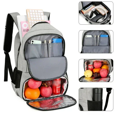Unisex Multifunktional Groß Isoliertes Lunchfach Rucksack | Reise - Image 6