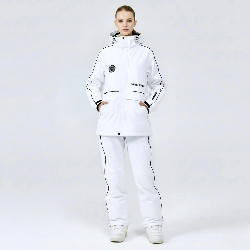 Unisex Skianzug Set | Weißer Zweiteiler für Winteraktivitäten - Image 5