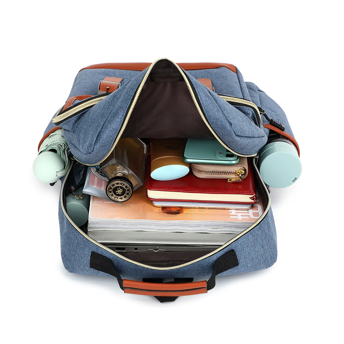 Unisex Vintage Groß Wasserdicht Rucksack | Canvas - Image 10