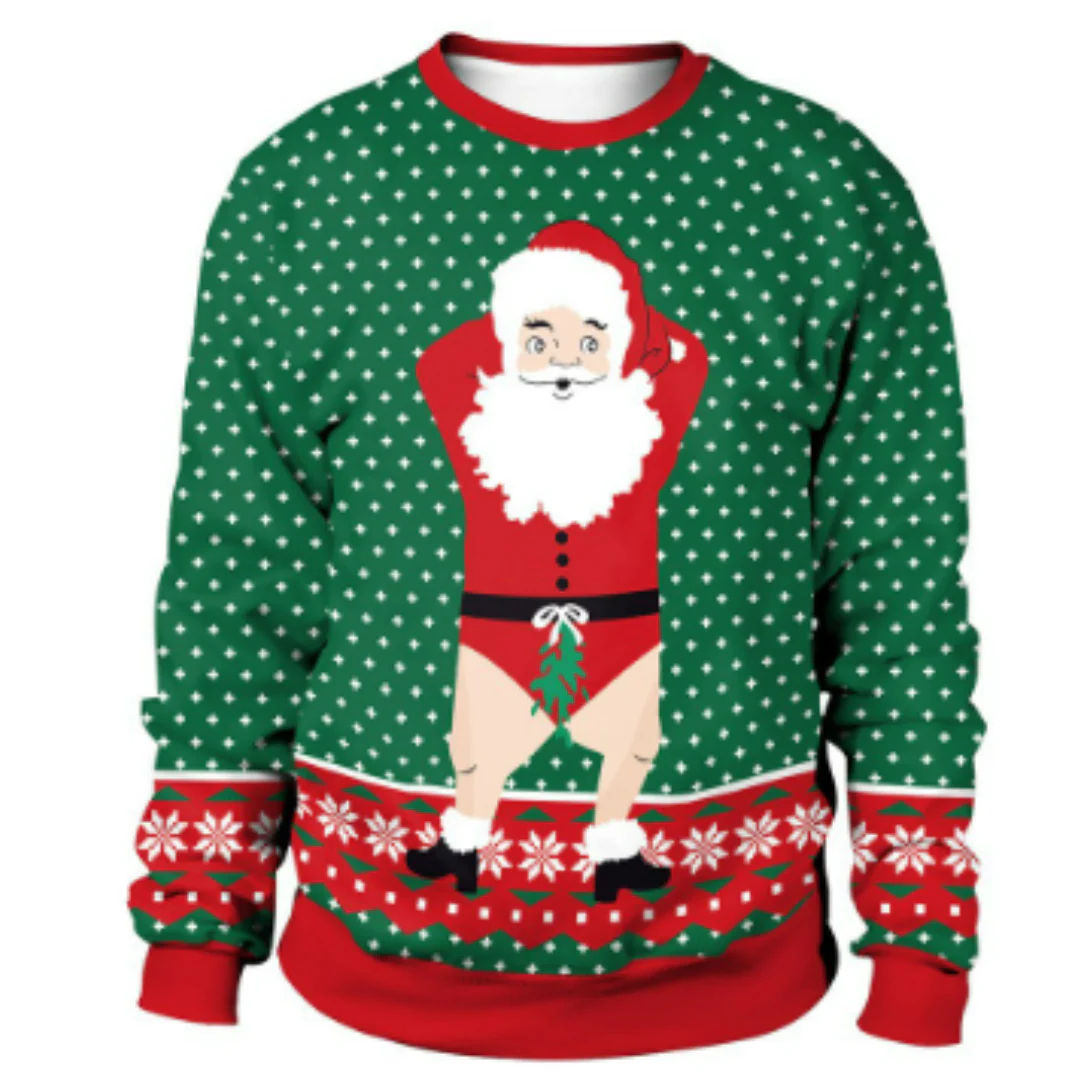 Unisex Weihnachts-Pullover Gemütlich Strickstoff Für Kalte Wintertage - Image 2