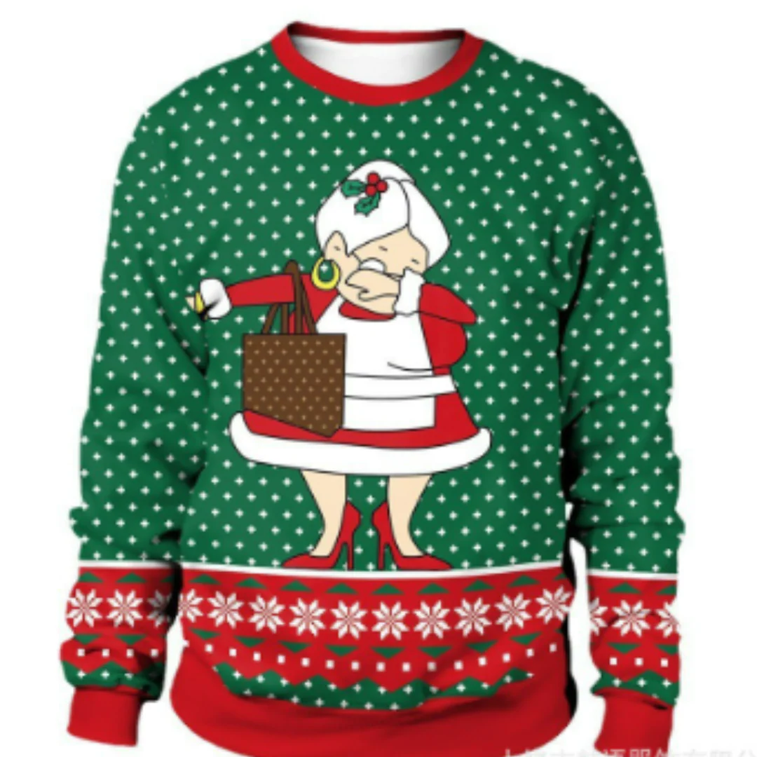 Unisex Weihnachts-Pullover Gemütlich Strickstoff Für Kalte Wintertage - Image 3