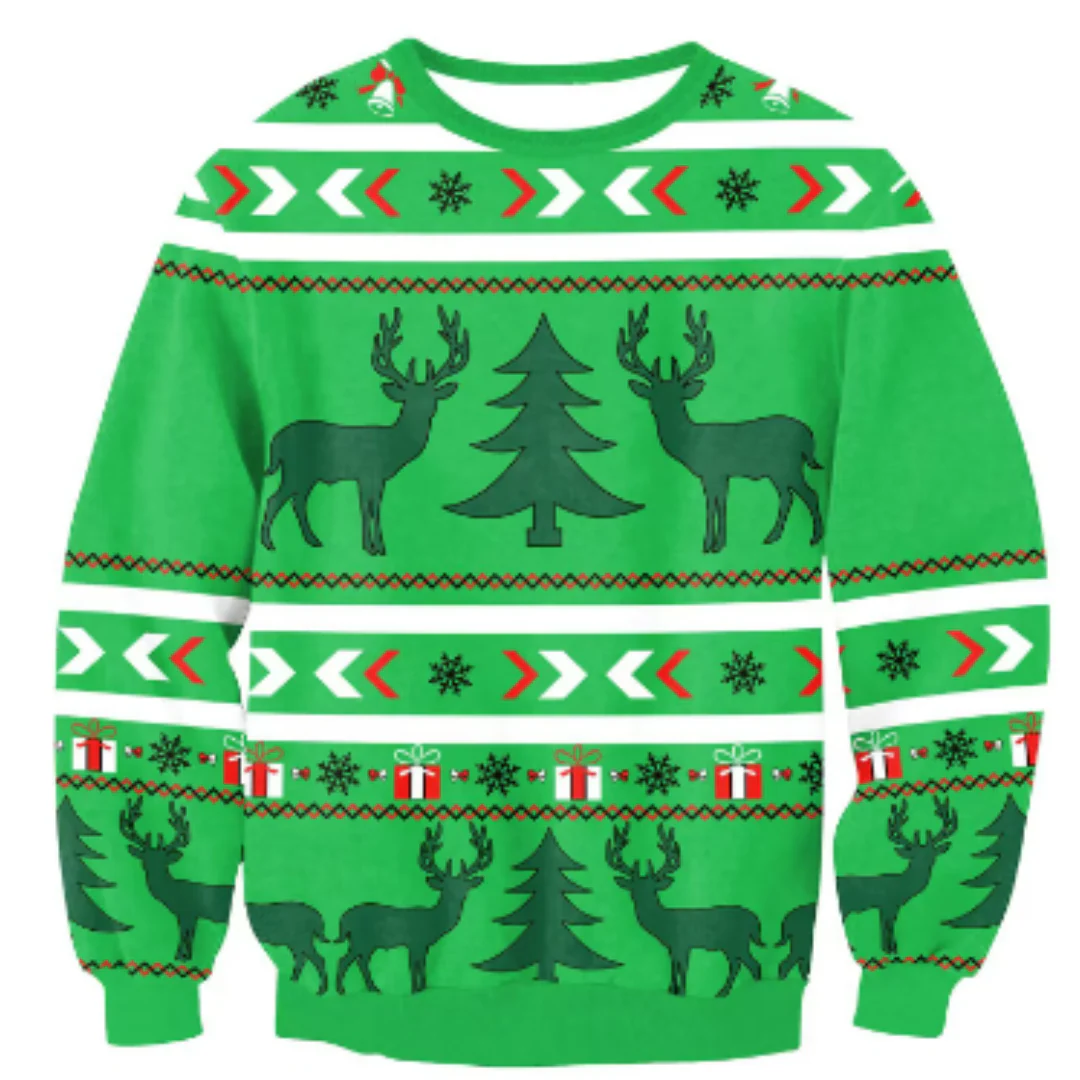 Unisex Weihnachts-Pullover Gemütlich Strickstoff Für Kalte Wintertage - Image 5