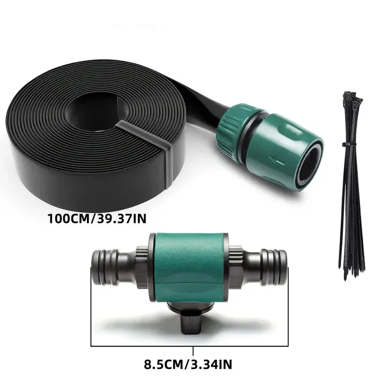 Universelles Trampolin-Sprinklersystem – Schwarzer PVC-Schlauch mit Sprühern für die Kühlung im Freien und das Spielen im Garten - Image 6