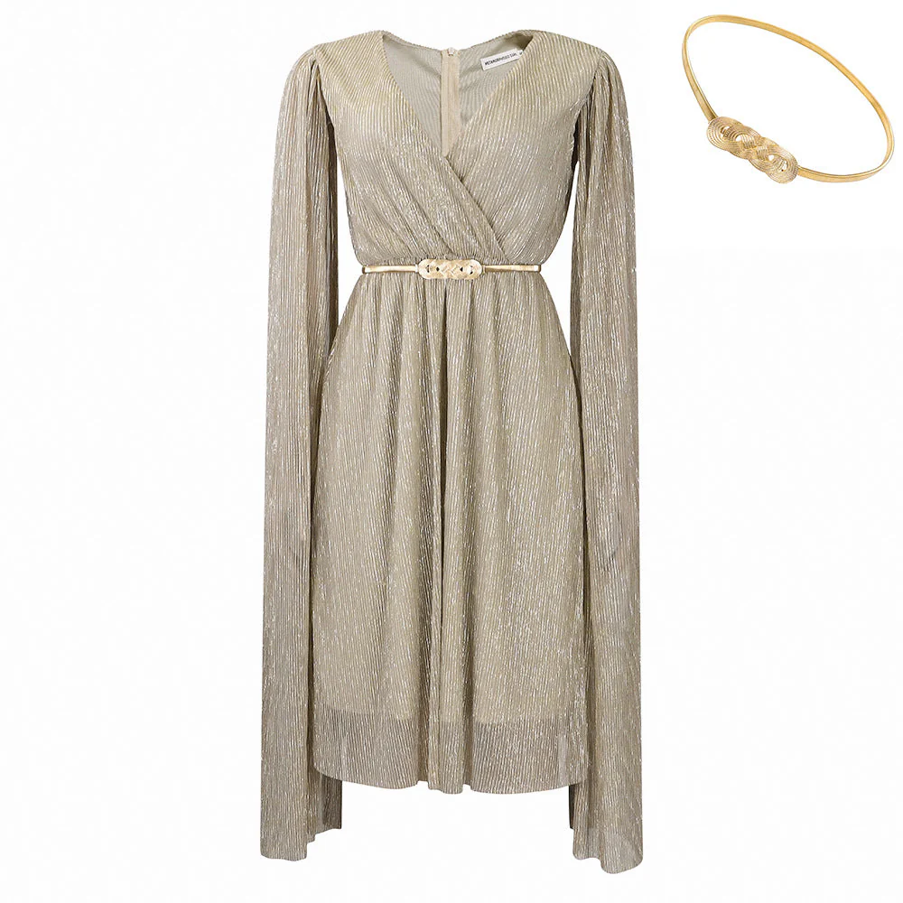 Urania- Damen Abendkleid mit elegantem Schößchen und Ärmeln - Image 6