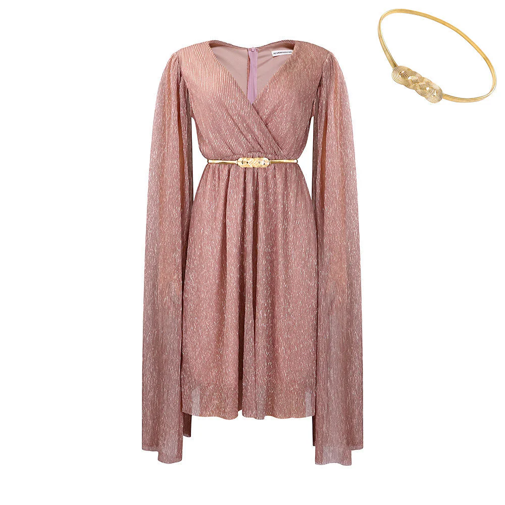 Urania- Damen Abendkleid mit elegantem Schößchen und Ärmeln - Image 7