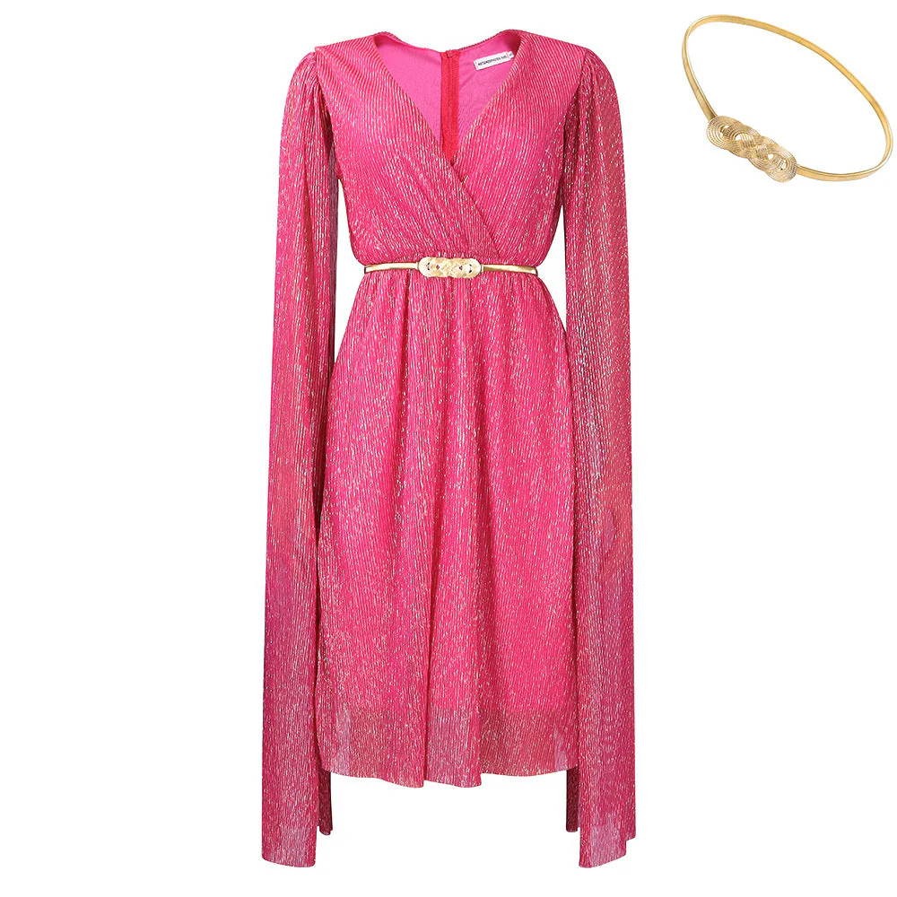 Urania- Damen Abendkleid mit elegantem Schößchen und Ärmeln - Image 8