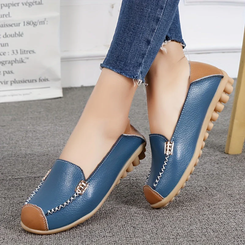 UrbanSleek™ – Elegante Damen Loafer mit Farbkontrast & Komfort-Sohle - Image 12