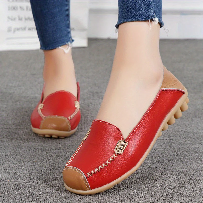 UrbanSleek™ – Elegante Damen Loafer mit Farbkontrast & Komfort-Sohle - Image 4