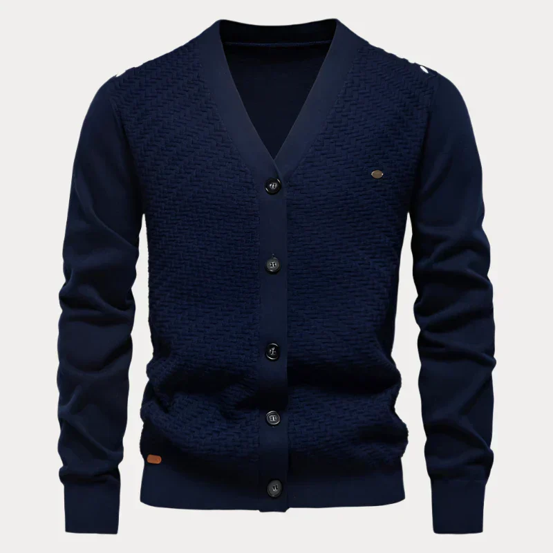 V-Ausschnitt Knopf-Cardigan für Herren - Image 5