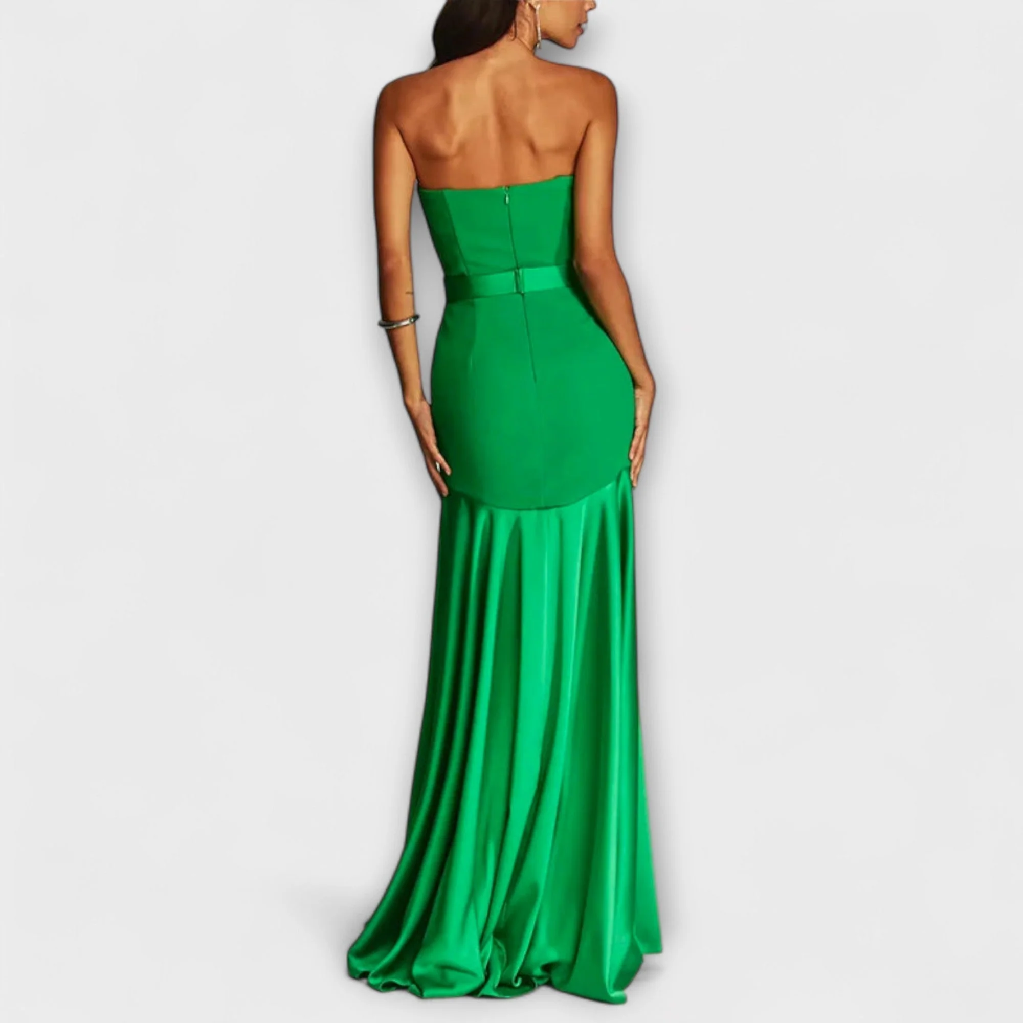Vada - Off-Shoulder V-Neck Maxi Dress - Image 3