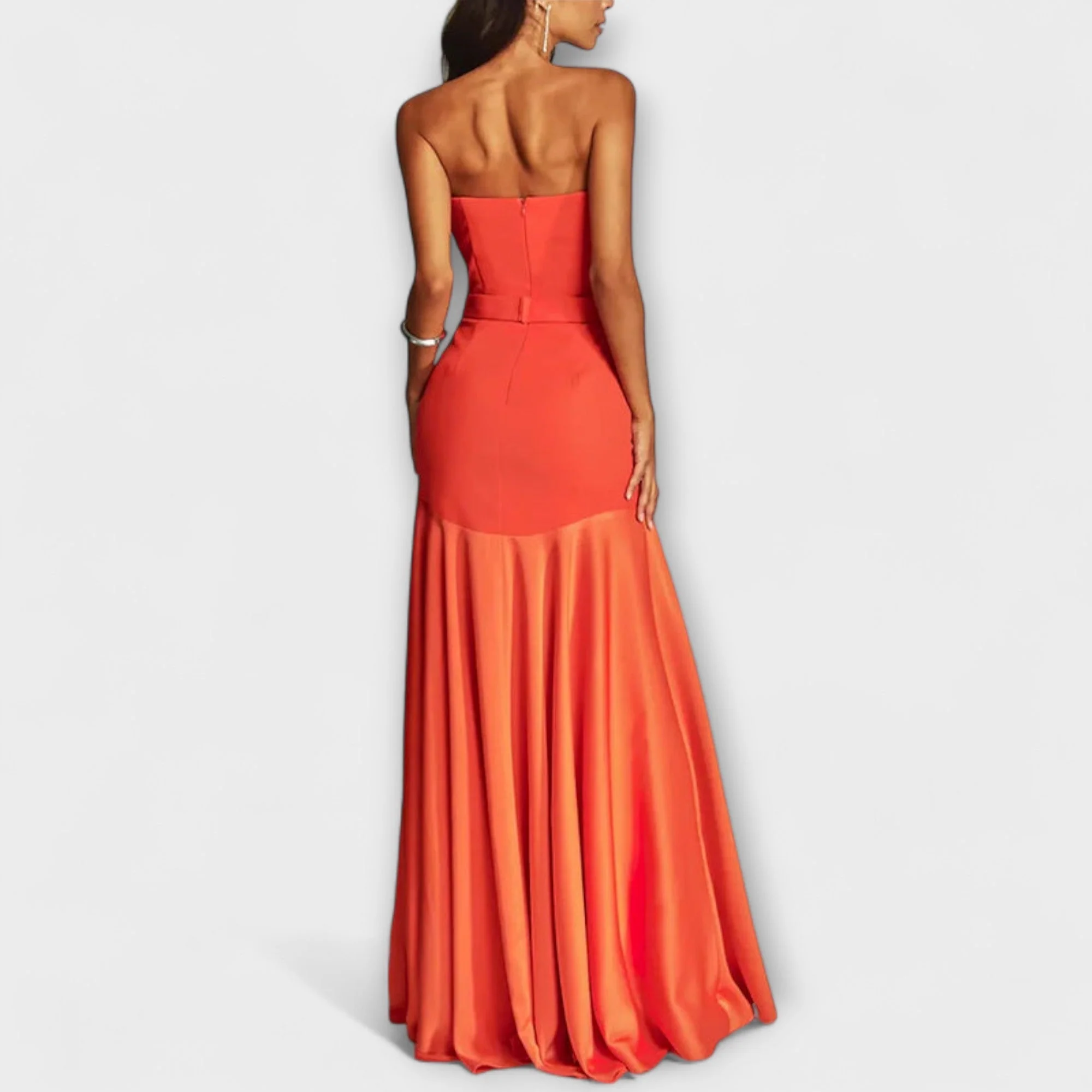 Vada - Off-Shoulder V-Neck Maxi Dress - Image 5