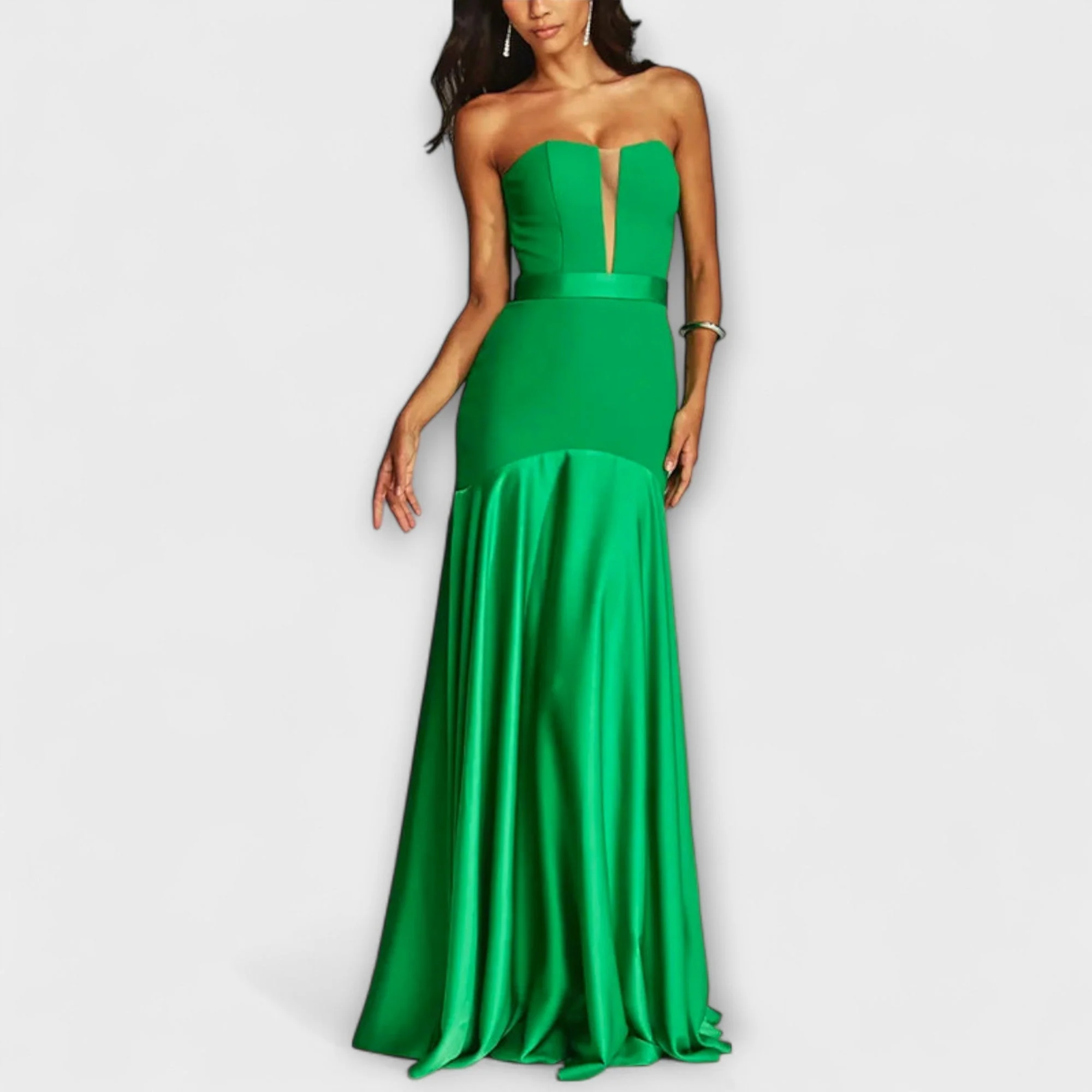 Vada - Off-Shoulder V-Neck Maxi Dress - Image 8