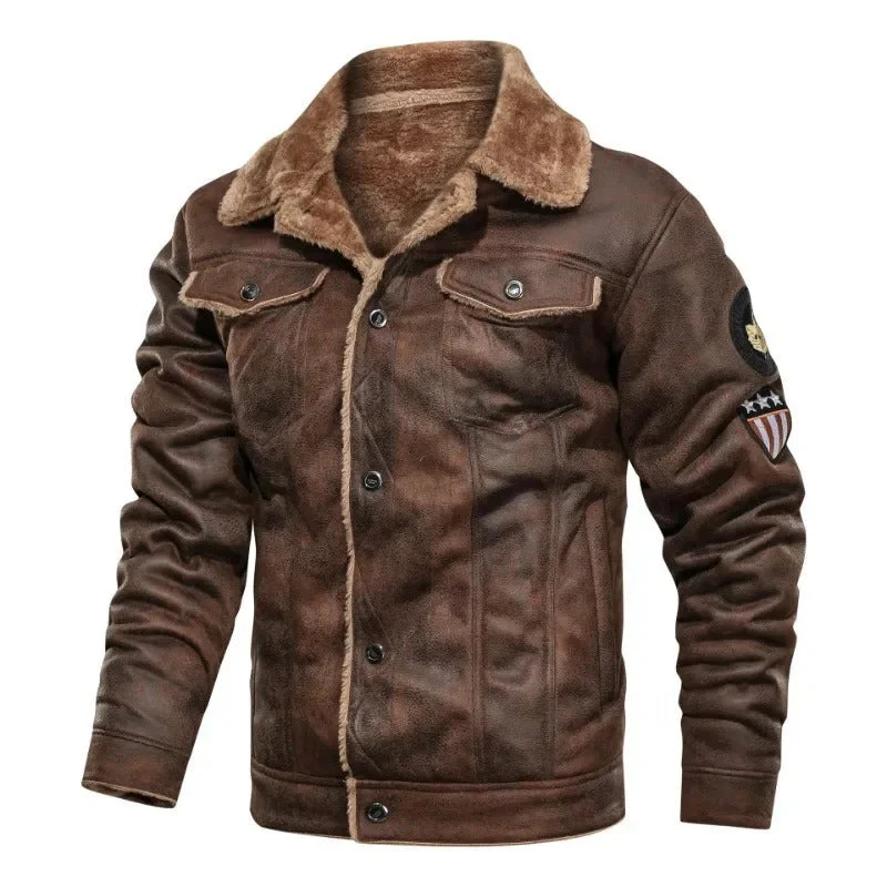 Valentin® | Elegante Lederjacke aus warmem Fleece - Image 4