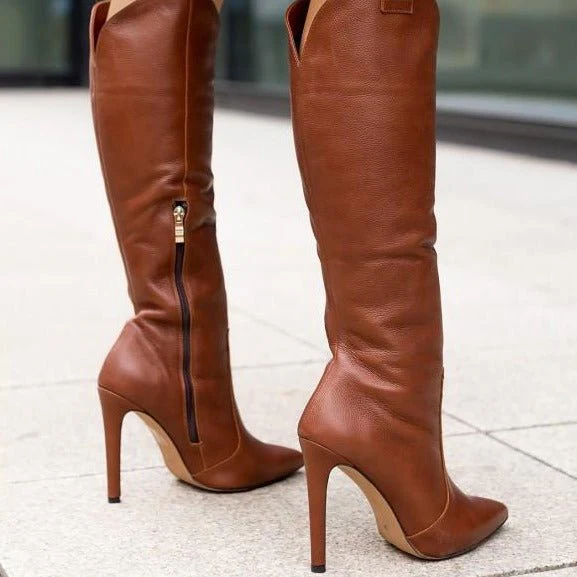 Valentina | Elegante Damen Stiefel aus Wildleder mit High Heel - Image 6
