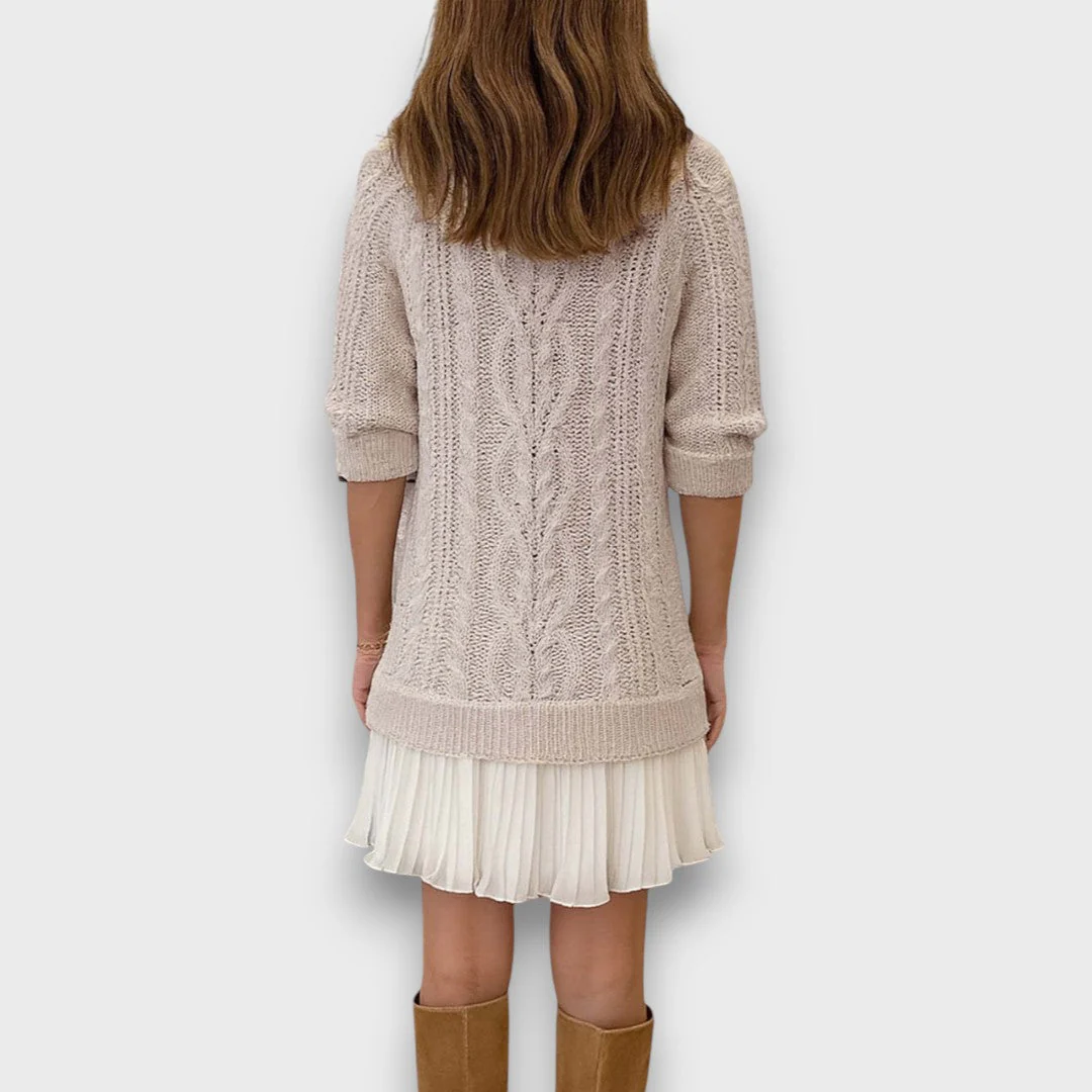 Valentina – Strickkleid mit Tüllsaum - Image 2