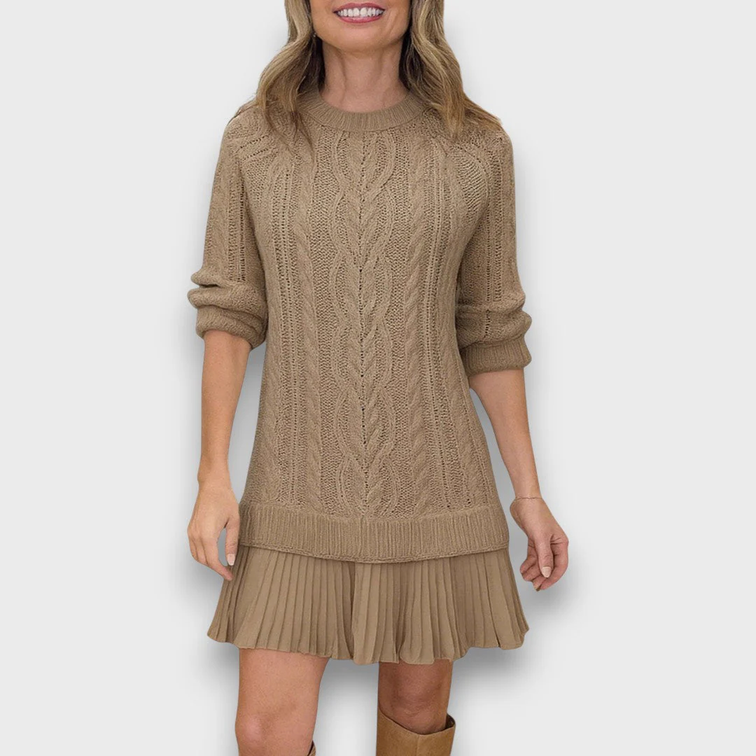 Valentina – Strickkleid mit Tüllsaum - Image 3