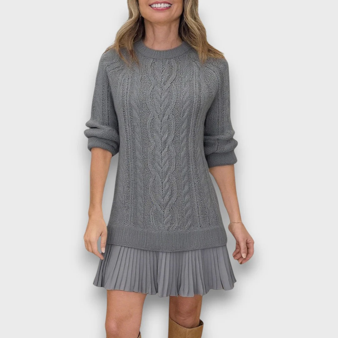 Valentina – Strickkleid mit Tüllsaum - Image 4