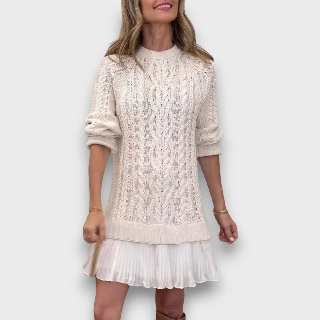 Valentina – Strickkleid mit Tüllsaum - Image 5