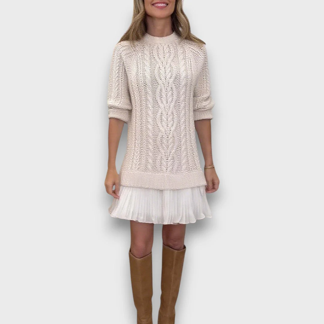 Valentina – Strickkleid mit Tüllsaum - Image 7