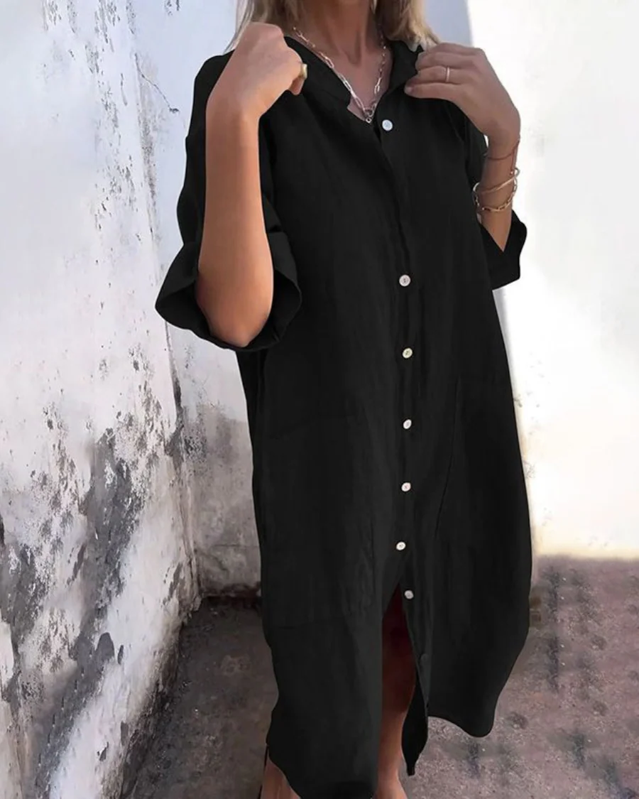 Valerie | Bohemian Shirt Dress