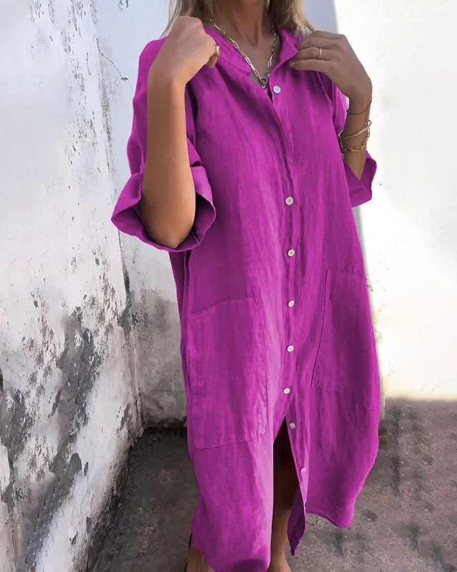 Valerie | Bohemian Shirt Dress - Image 4