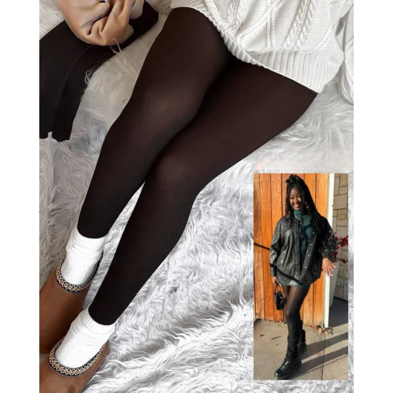 Valesia – Fleecegefütterte Durchscheinende Strumpfhose - Image 10