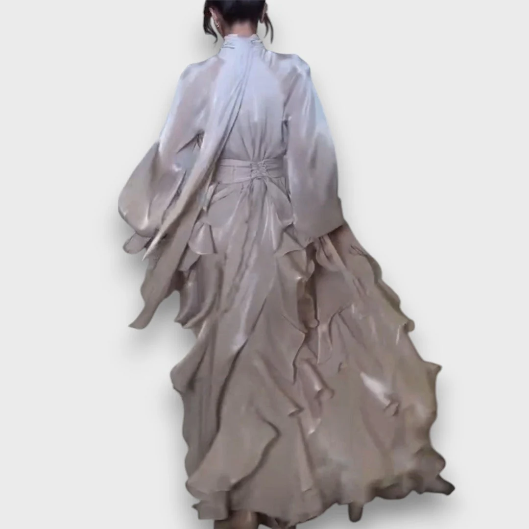 Valette – Fliessendes Maxikleid mit Volantdrama - Image 2