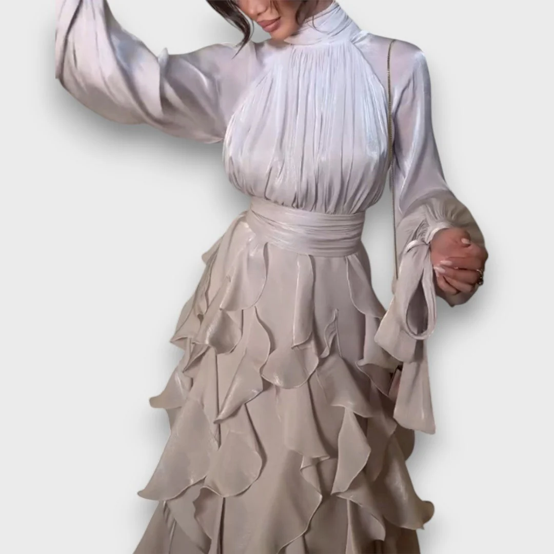 Valette – Fliessendes Maxikleid mit Volantdrama - Image 4